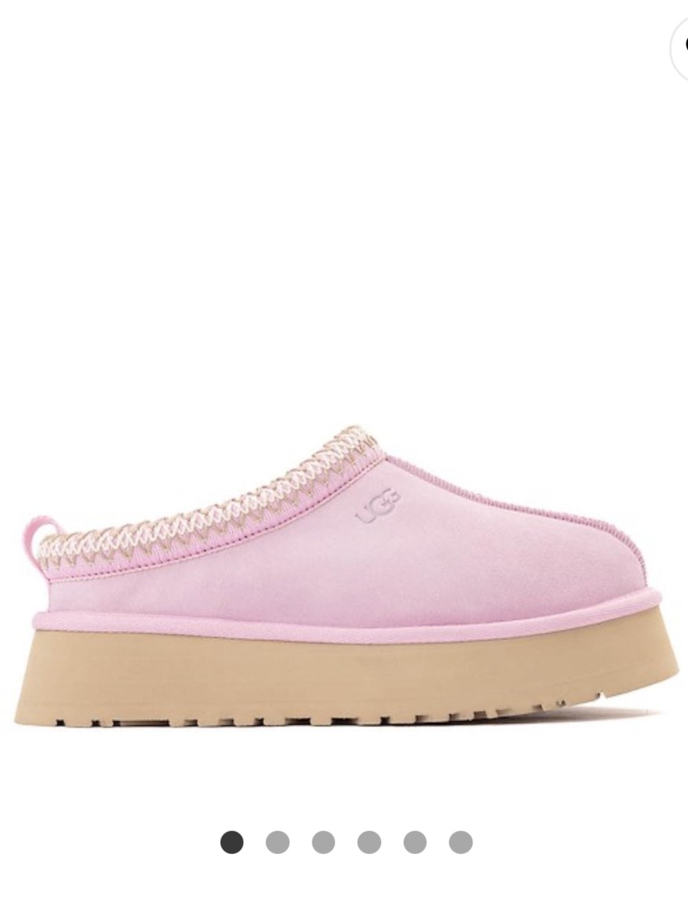 UGG Pastel Pink platform slide
